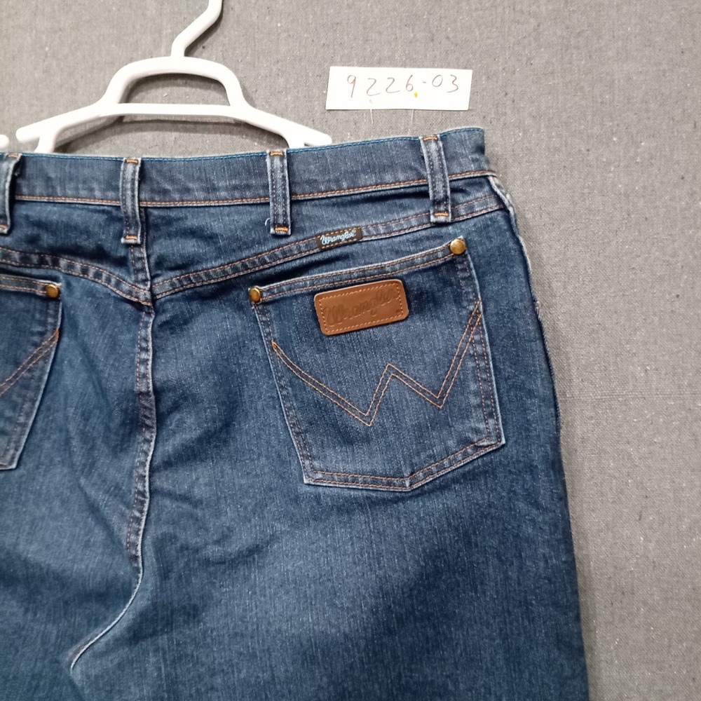 Wrangler 47MWZ Premium Performance Cowboy Cut Regular Fit Jeans Dark Wash 38x32 - Picture 3 of 6